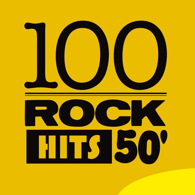 Album cover art for 100 Rock Hits 50'