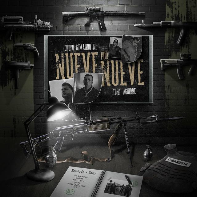 Album cover art for Nueve por Nueve