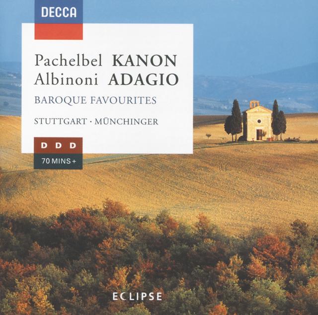 Album cover art for Baroque Favourites: Pachelbel: Kanon / Albinoni: Adagio