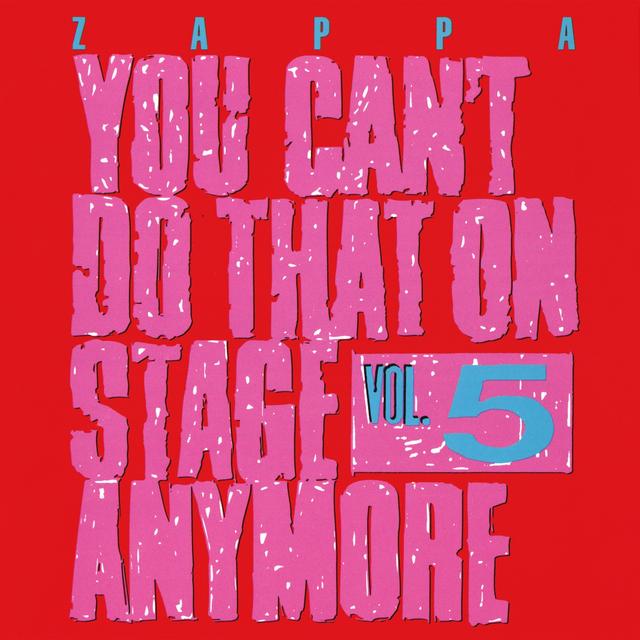 Album cover art for You Can't Do That on Stage Anymore, Vol. 5