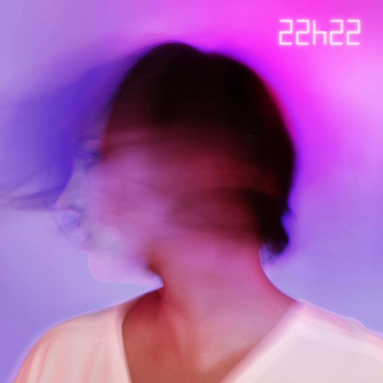 Lyric cover art as blurred background