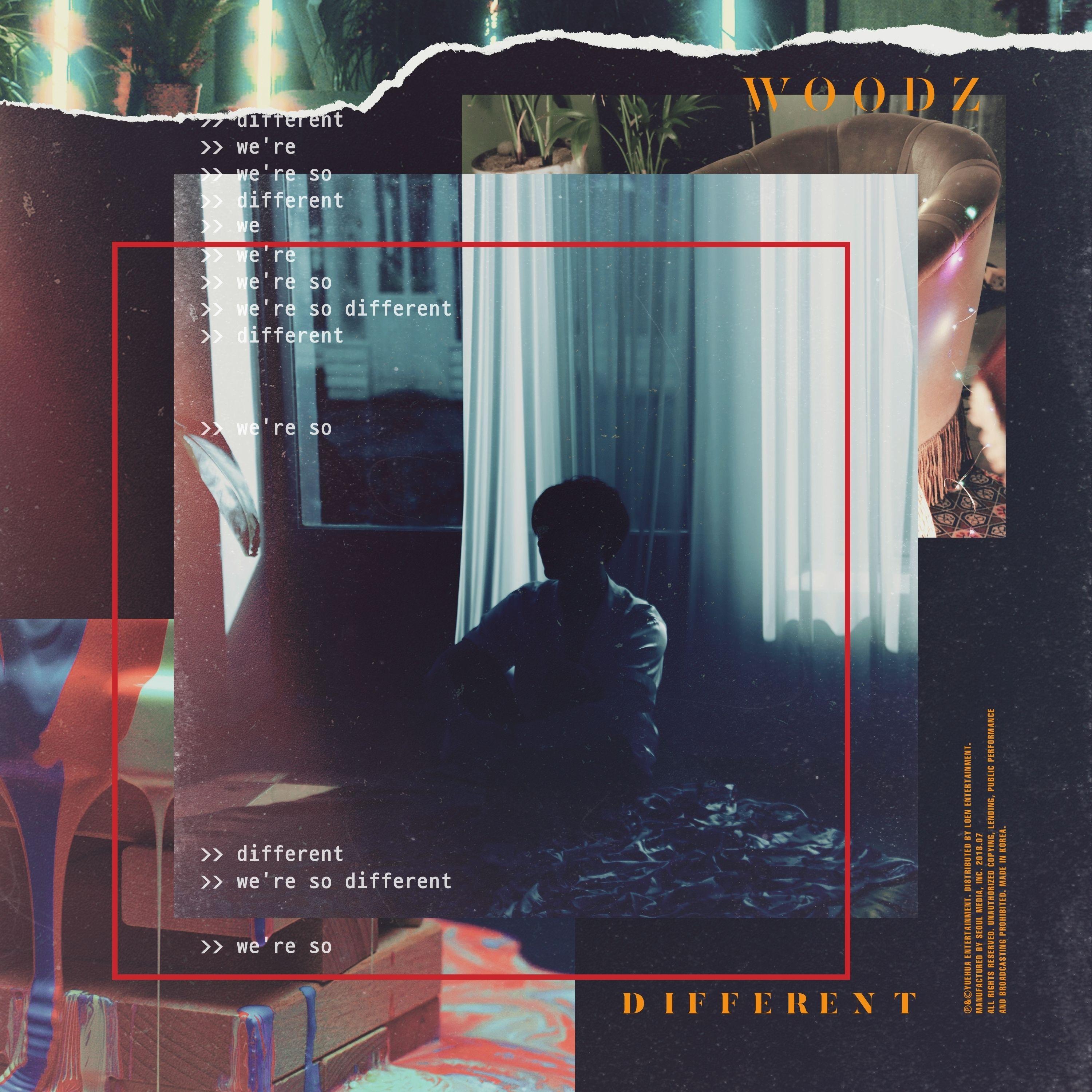 Lyric cover art as blurred background