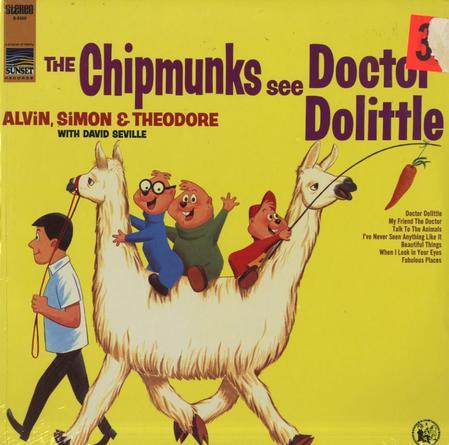 Album cover art for The Chipmunks See Doctor Dolittle