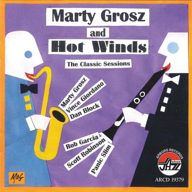 Album cover art for Marty Grosz And Hot Winds, The Classic Sessions