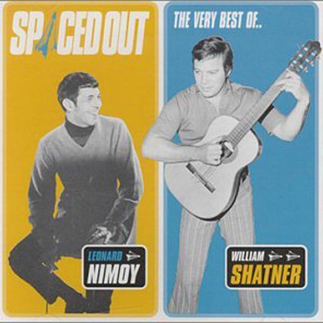 Album cover art for Spaced Out - The Best of Leonard Nimoy & William Shatner