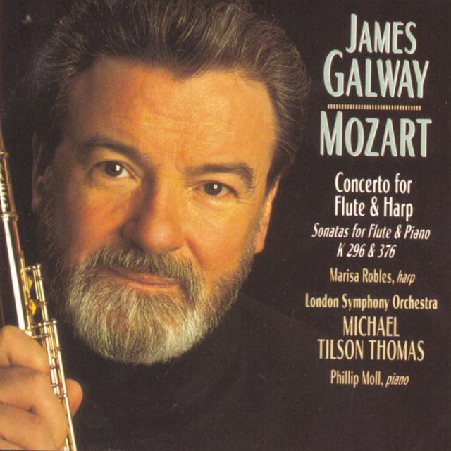 Album cover art for Mozart : Concerto for Flute & Harp