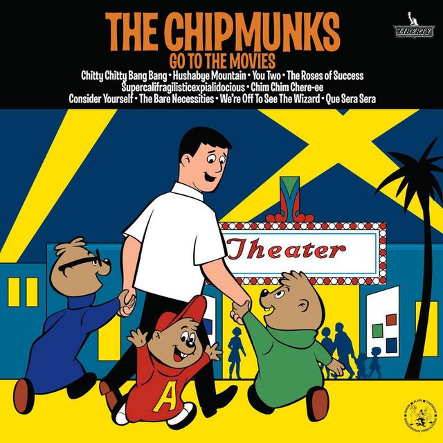 Album cover art for The Chipmunks Go to the Movies