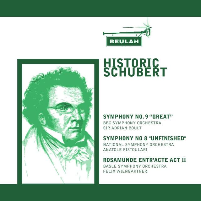 Album cover art for Historic Schubert