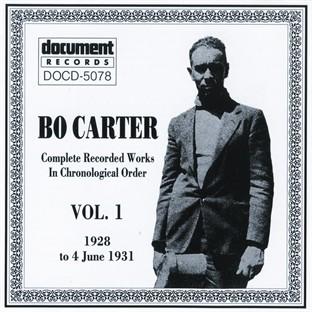 Album cover art for Bo Carter Vol. 1 (1928 - 1931)