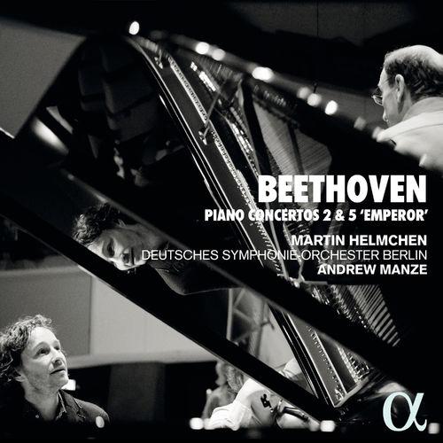 Album cover art for Beethoven: Piano Concertos 2 & 5 "Emperor"