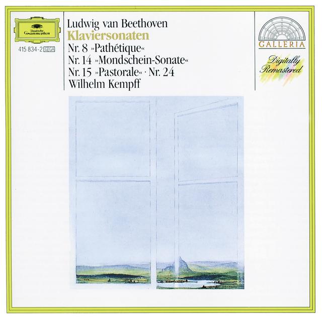 Album cover art for Beethoven: Piano Sonatas Nos.8 "Pathétique", 14 "Moonlight", 15 "Pastorale" & 24