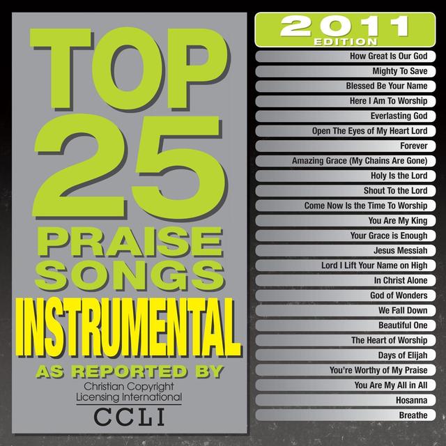 Album cover art for Top 25 Praise Songs Instrumental 2011