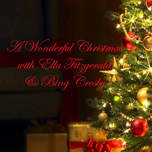 Album cover art for A Wonderful Christmas With Ella Fitzgerald & Bing Crosby