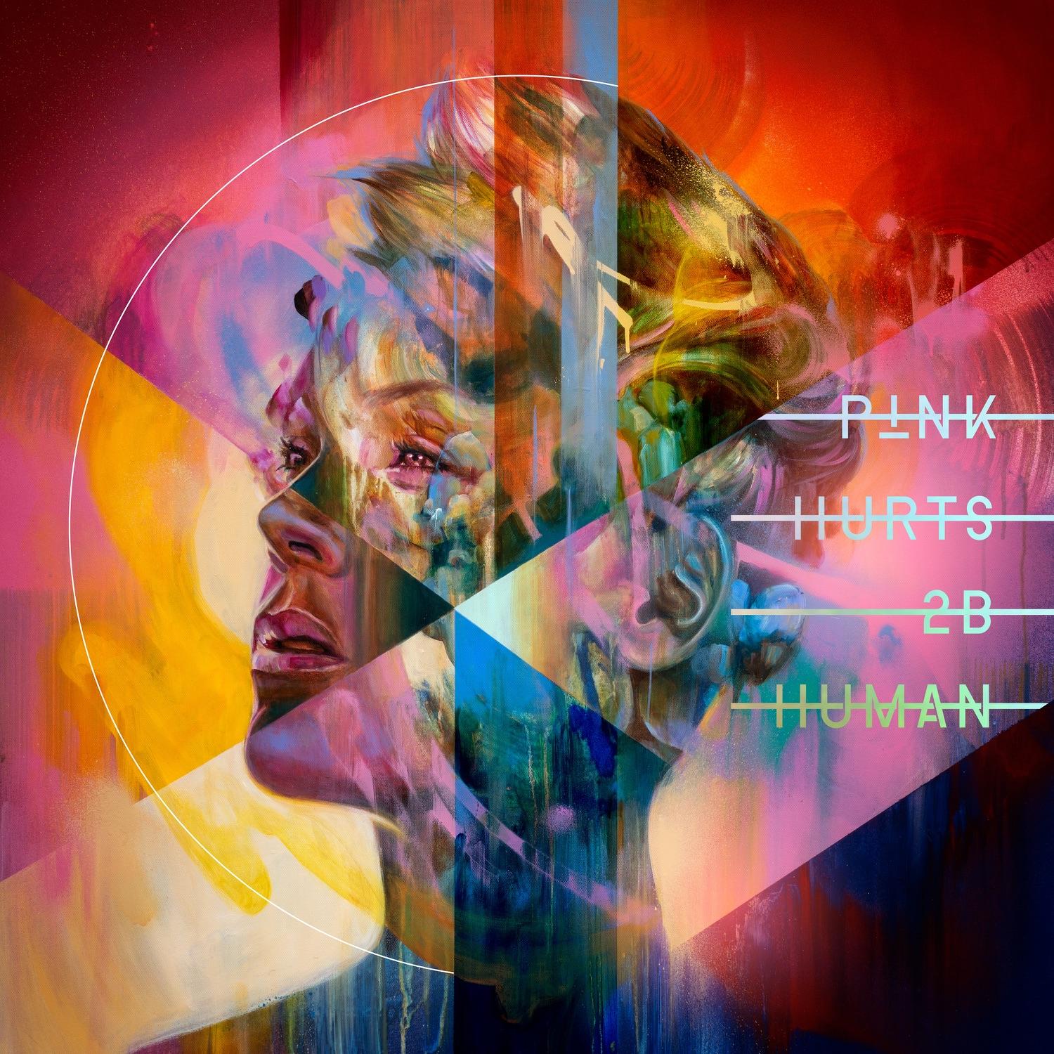 Lyric cover art as blurred background