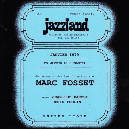 Album cover art for Marc Fosset au Jazzland