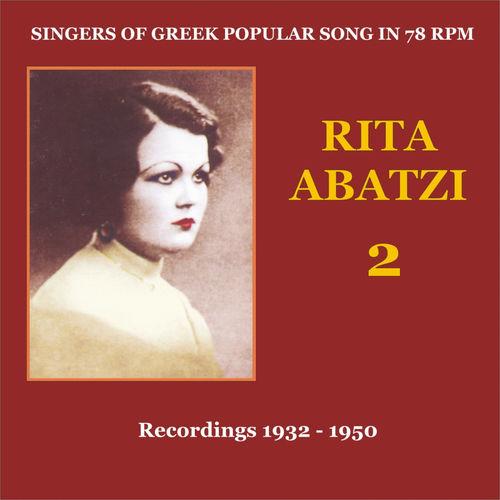 Album cover art for Rita Abatzi Vol. 2: Recordings 1932 - 1950 / Singers of Greek popular song in 78 rpm