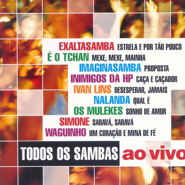 Album cover art for Todos Os Sambas Ao Vivo