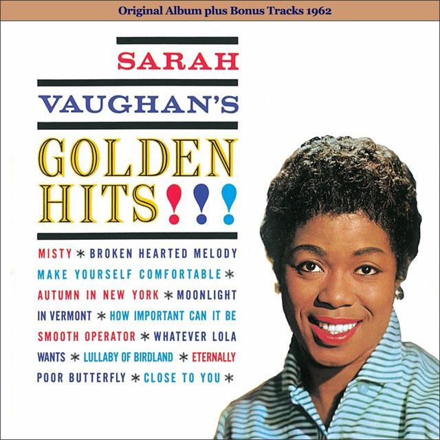 Album cover art for Sarah Vaughan's Golden Hits!!!