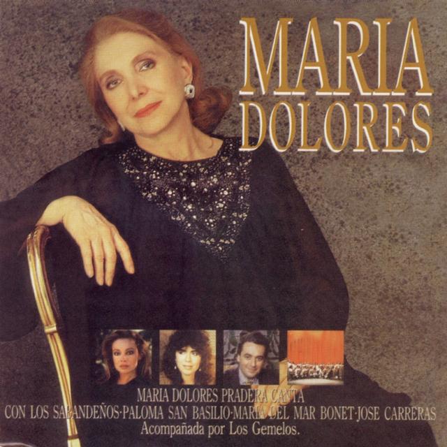 Album cover art for María Dolores Pradera con Los Gemelos