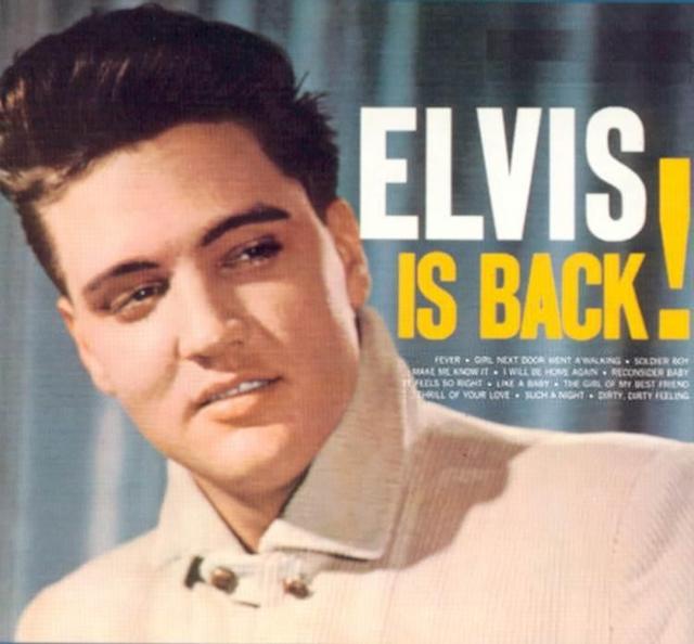 Album cover art for Elvis is Back!