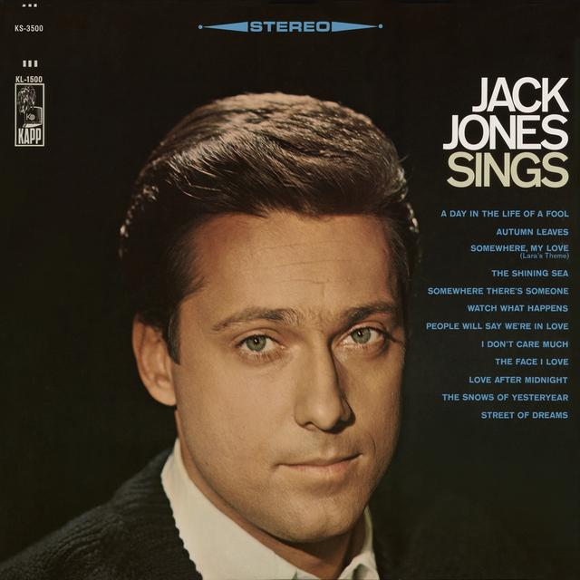 Album cover art for Jack Jones Sings