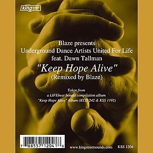 Album cover art for Underground Dance Artists United for Life Keep Hope Alive