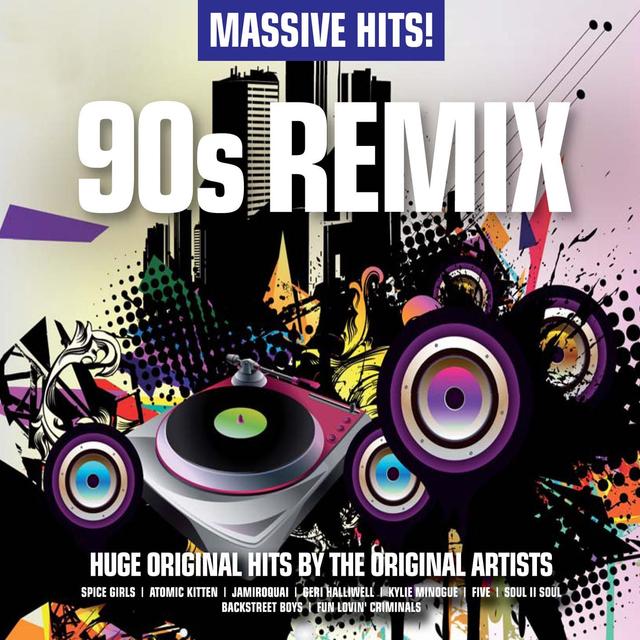 Album cover art for Massive Hits! - 90s Remix