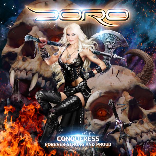 Album cover art for Conqueress - Forever Strong and Proud