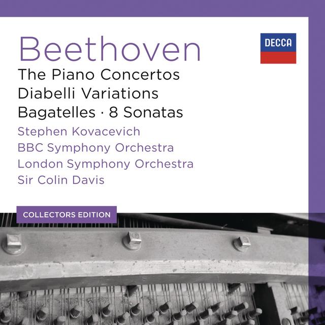 Album cover art for Beethoven : The Piano Concertos - Diabelli Variations - Bagatelles : 8 Sonatas