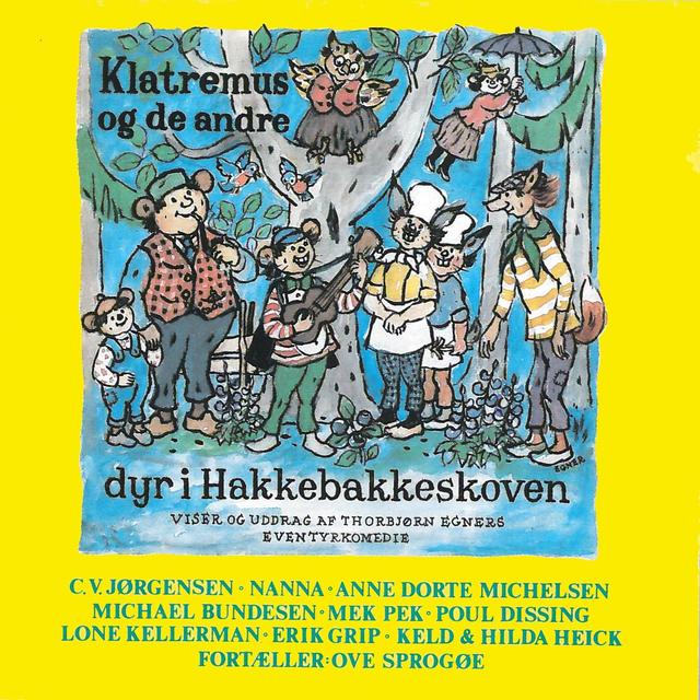 Album cover art for Klatremus Og De Andre Dyr I Hakkebakkeskoven