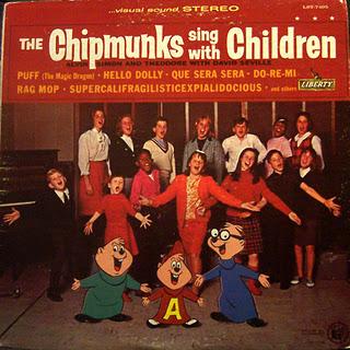 Album cover art for The Chipmunks Sing with Children