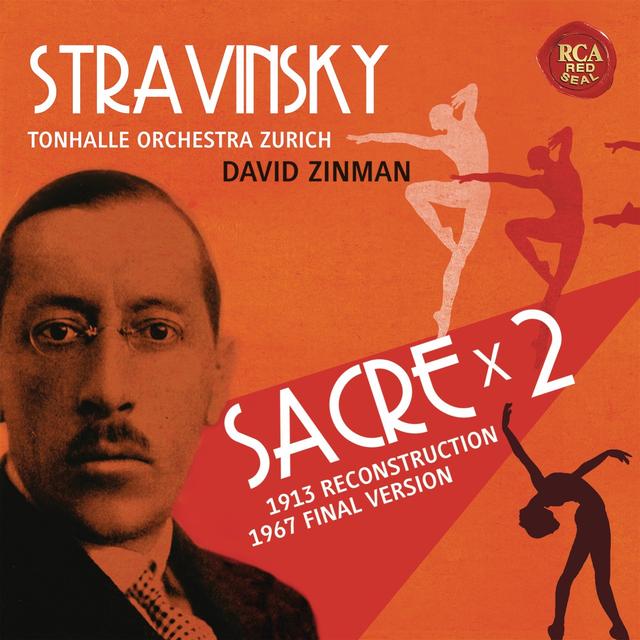 Album cover art for Stravinsky: Sacre x 2