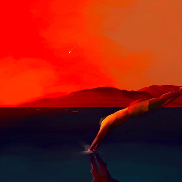 Album cover art for Burning Sunset