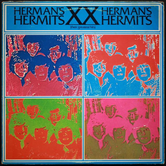 Album cover art for Herman's Hermits Their Greatest Hits