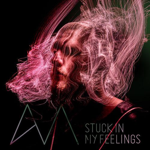 Lyric cover art as blurred background