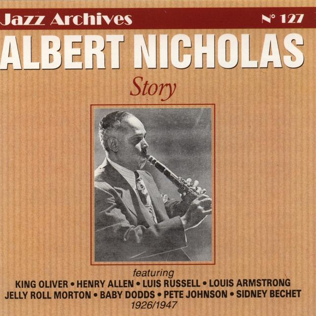 Album cover art for Albert Nicholas Story 1926-1947