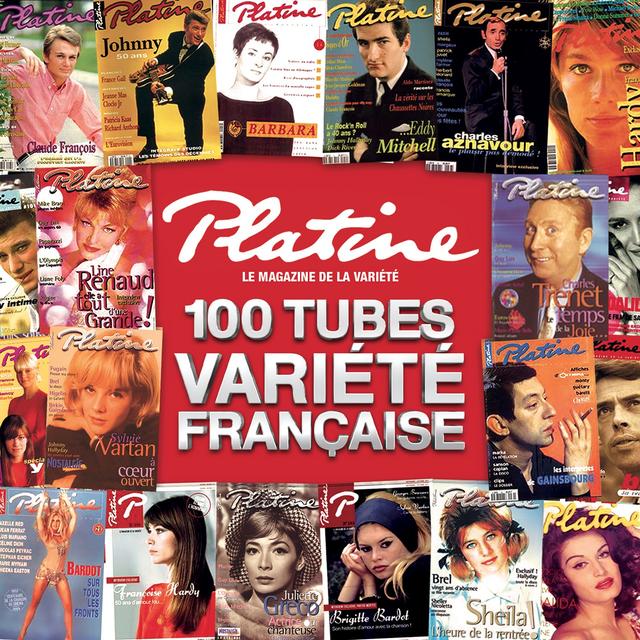 Album cover art for Platine, Les 100 Tubes De La Variété Française