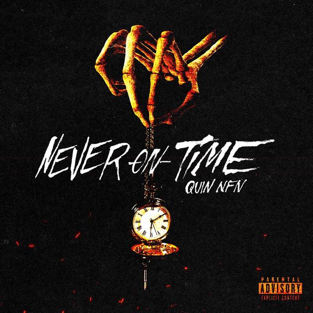 Album cover art for Never on Time