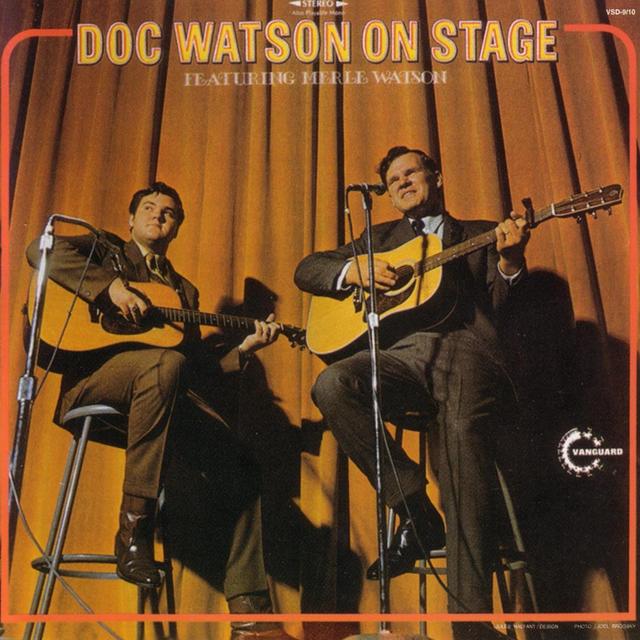 Album cover art for Doc Watson on Stage