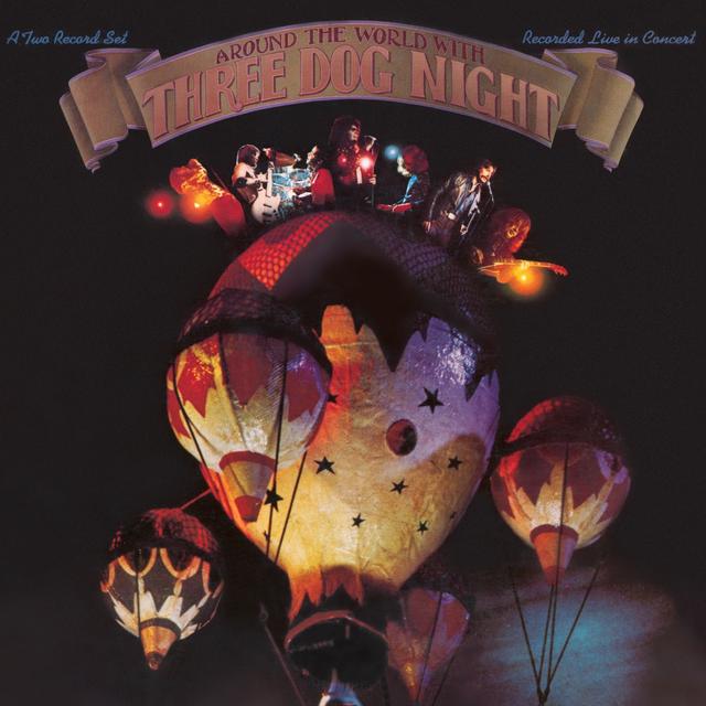 Album cover art for Around The World With Three Dog Night