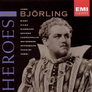 Album cover art for Heroes: Jussi Bjorling