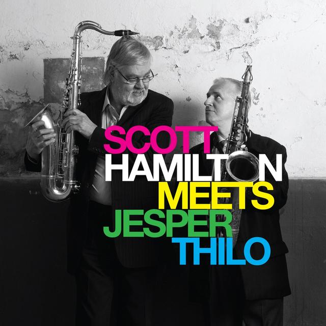 Album cover art for Scott Hamilton Meets Jesper Thilo