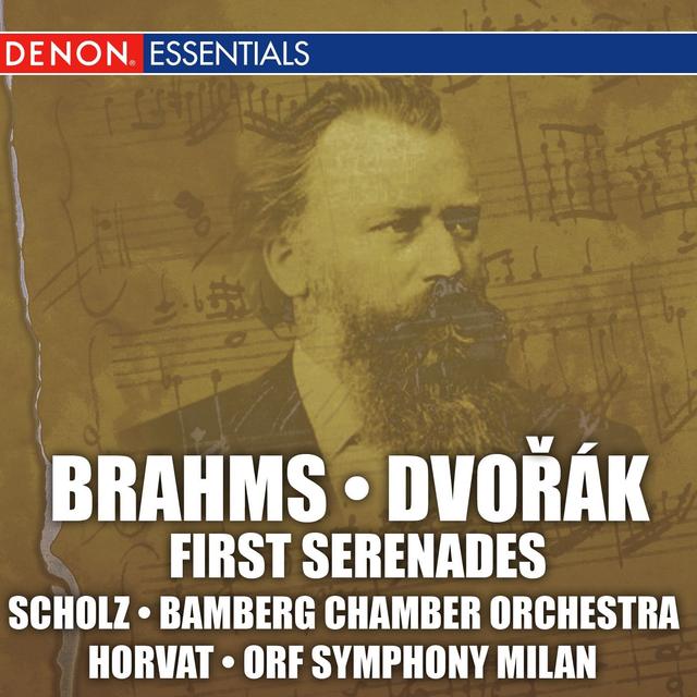 Album cover art for Brahms & Dvorak: First Serenades