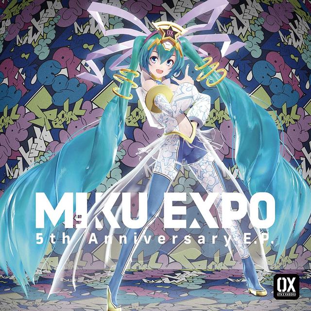 Album cover art for HATSUNE MIKU EXPO 5th Anniversary E.P.