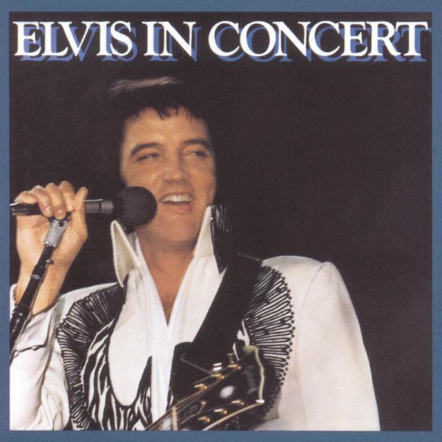 Album cover art for Elvis in Concert