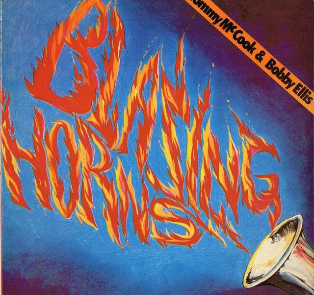 Album cover art for Blazing Horns