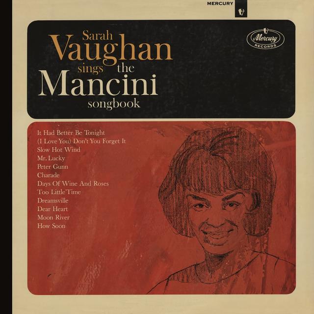 Album cover art for Sarah Vaughan Sings the Mancini Songbook