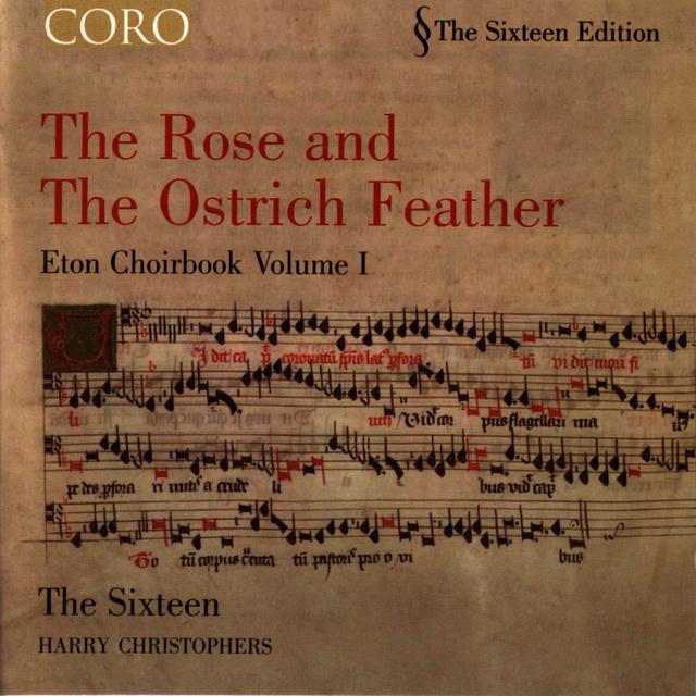 Album cover art for The Rose and the Ostrich Feather: Eton Choirbook Volume I