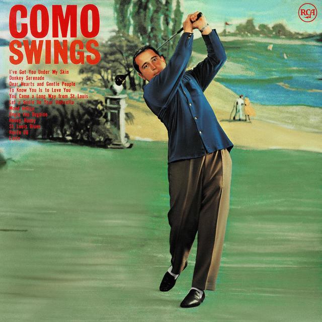 Album cover art for Como Swings