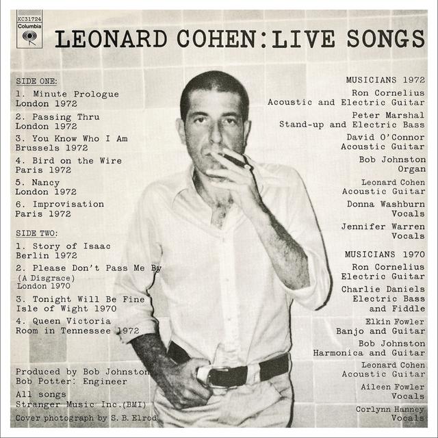 Album cover art for Live Songs